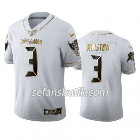 Tampa Bay Buccaneers Tröjor Jameis Winston 3 Nike Vit Golden Edition 100th - Herr